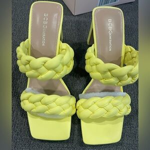 BCBGeneration Finaa Braided Heels NWT